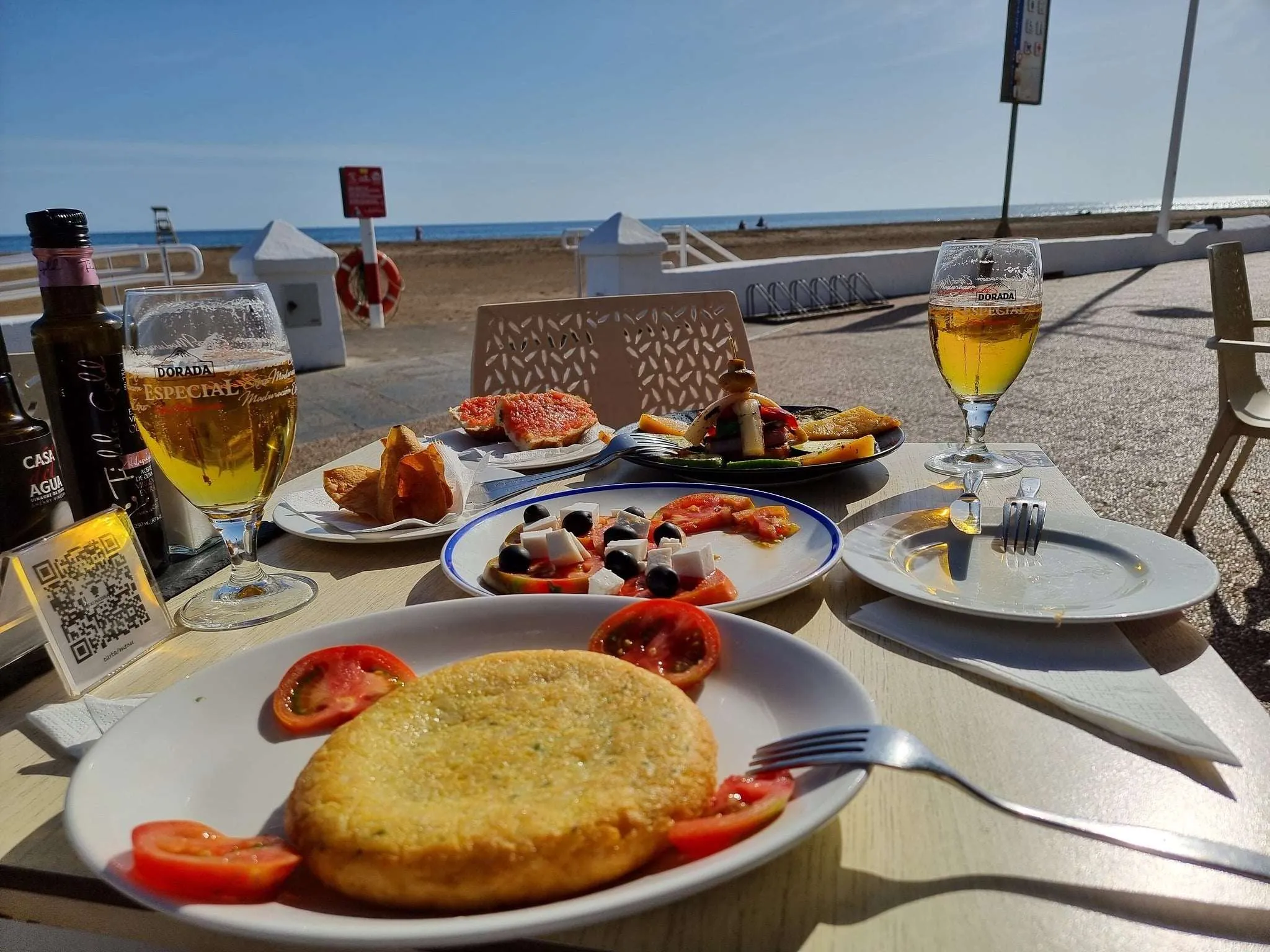 Things to do in Lanzarote - food on Playa Honda
