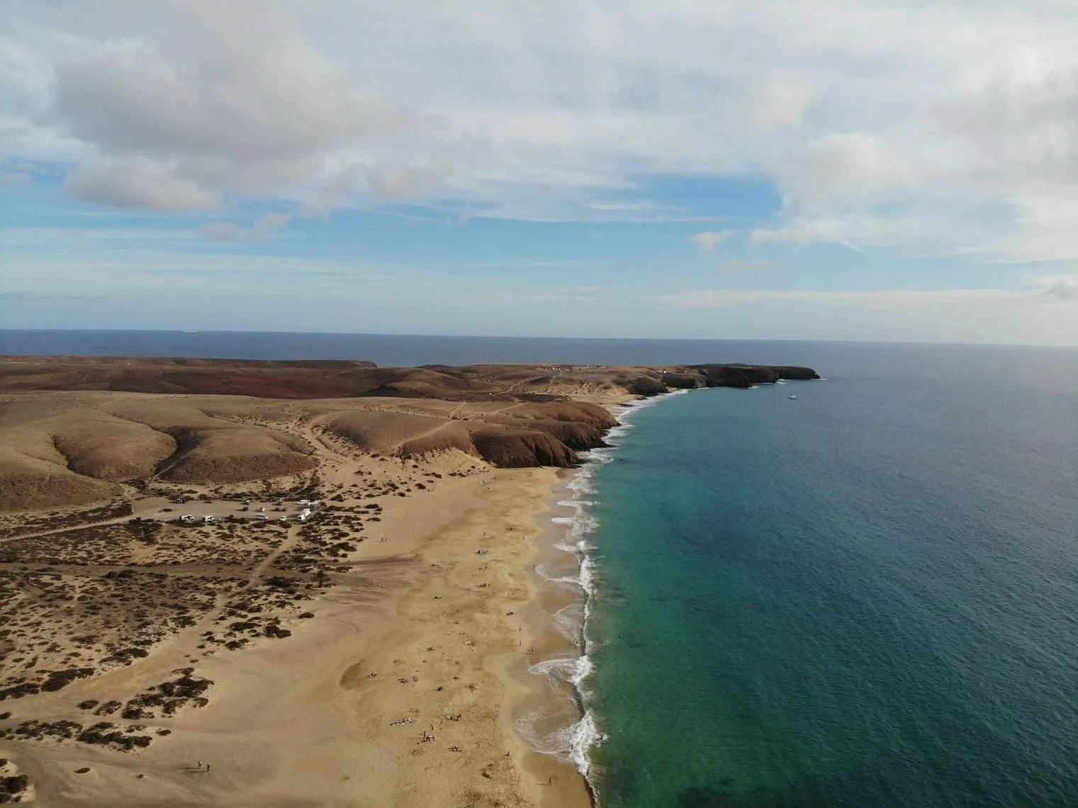 Playa Mujeres, Lanzarote by drone
