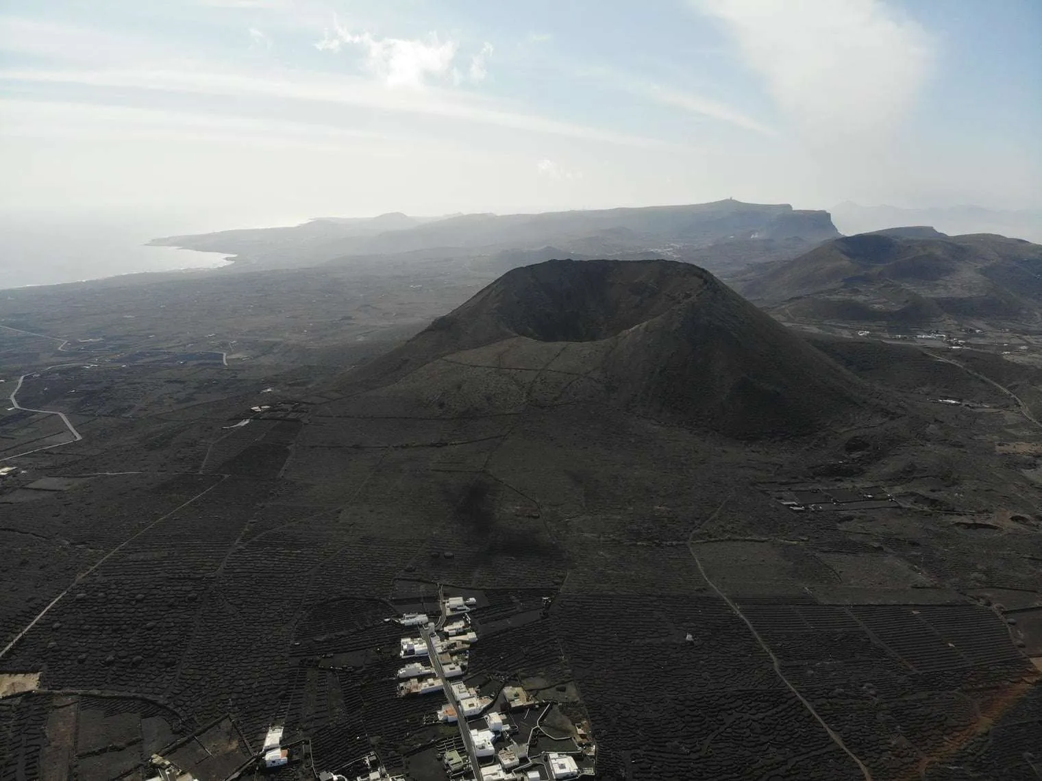 Volcano, Lanzarote by drone