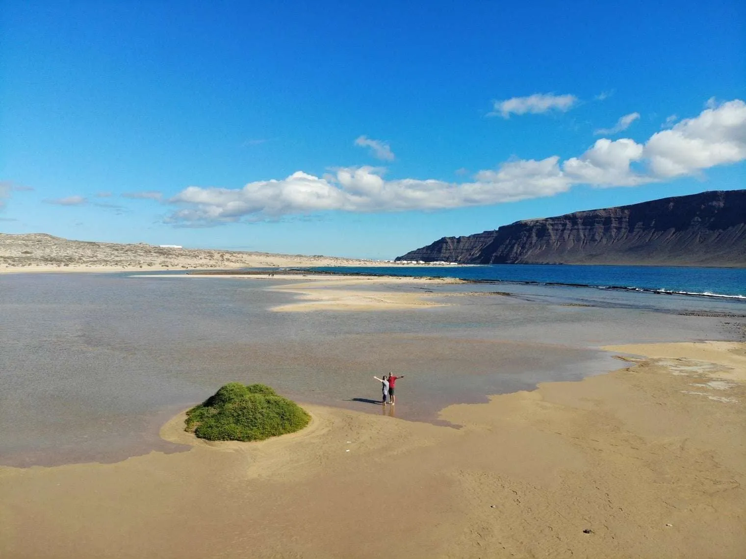La Graciosa island by drone