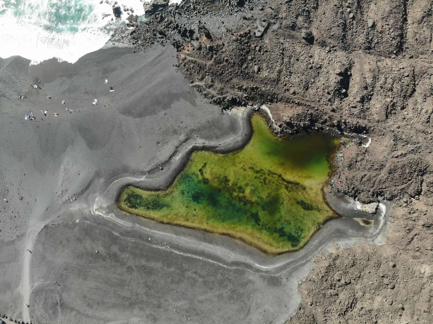 Playa de Montana Bermeja, Lanzarote by drone