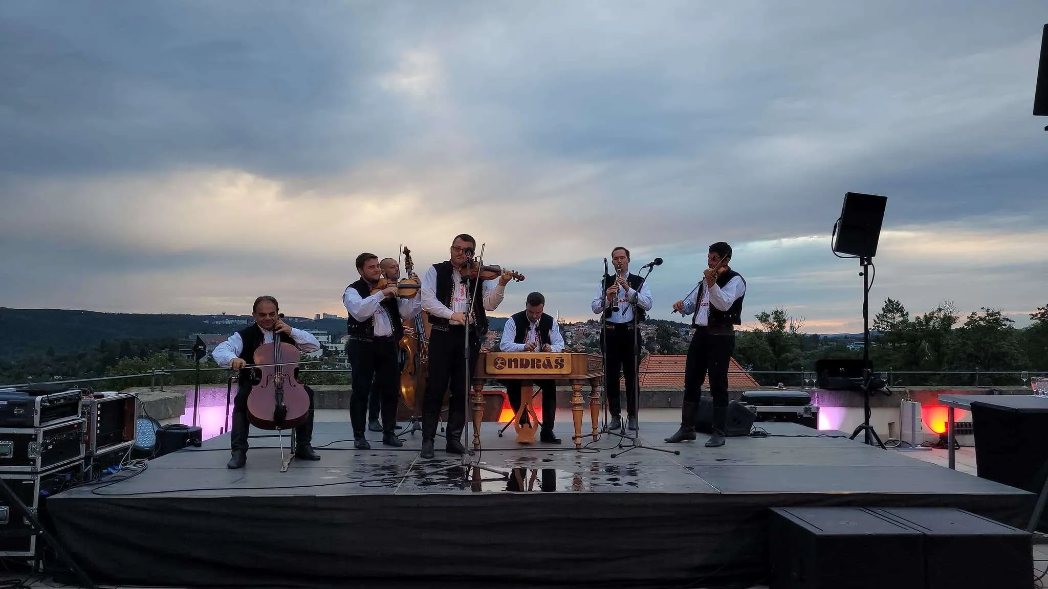 Traditional music in Spilberk Castle, Brno, Czech Republic