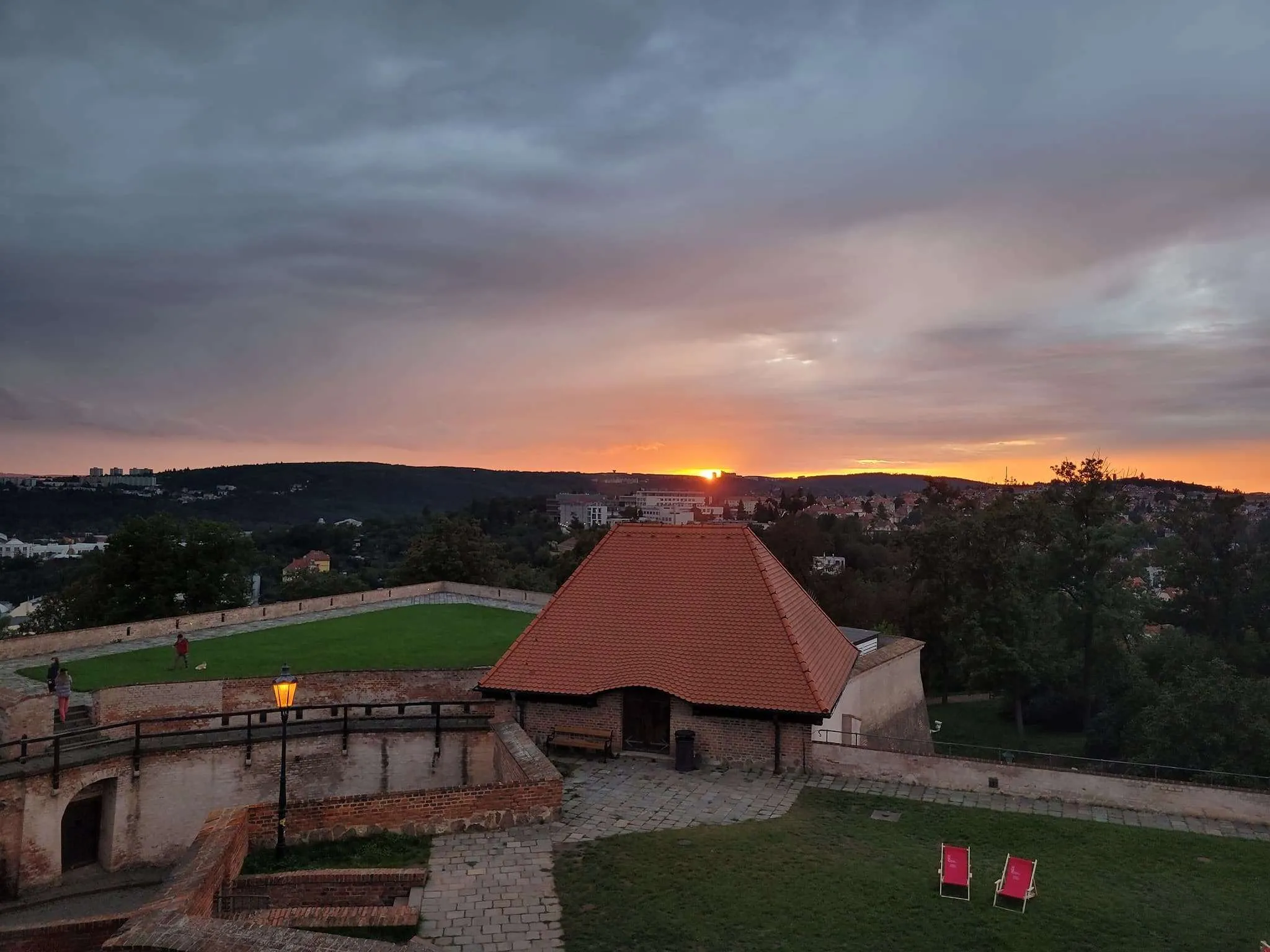 Sunset from Spilberk Castle, Brno, Czech Republic