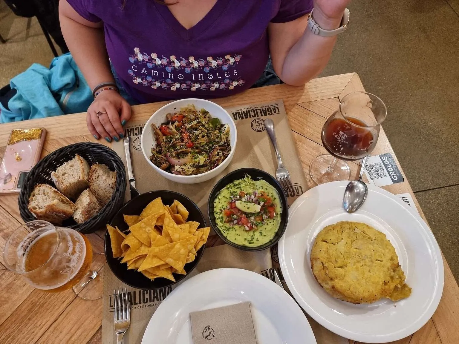 Camino de Santiago Ingles, the English Way, Galician food