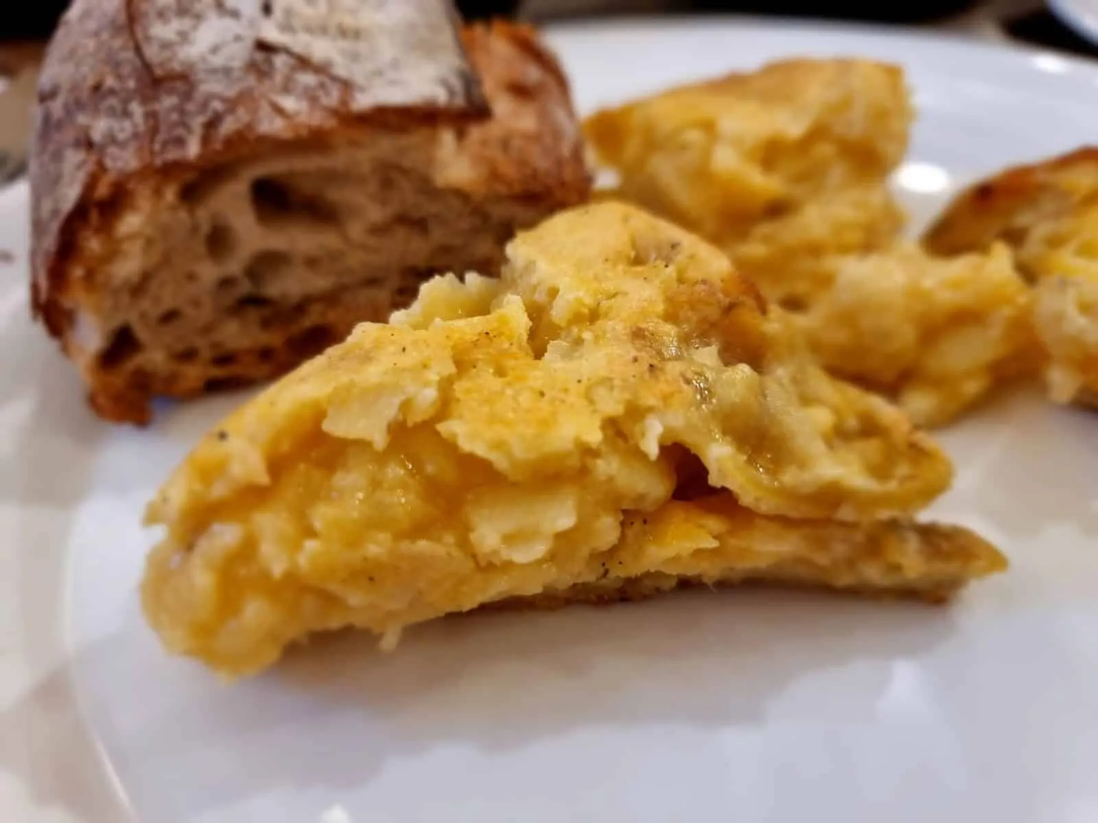 Camino de Santiago Ingles, the English Way, tortilla in Galicia