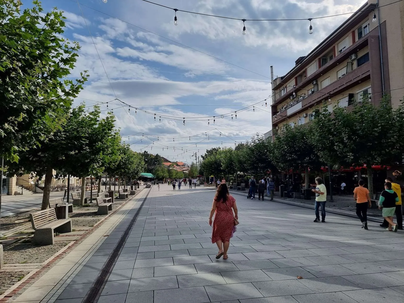 Nene Teresa street, Pristina, Republic of Kosovo
