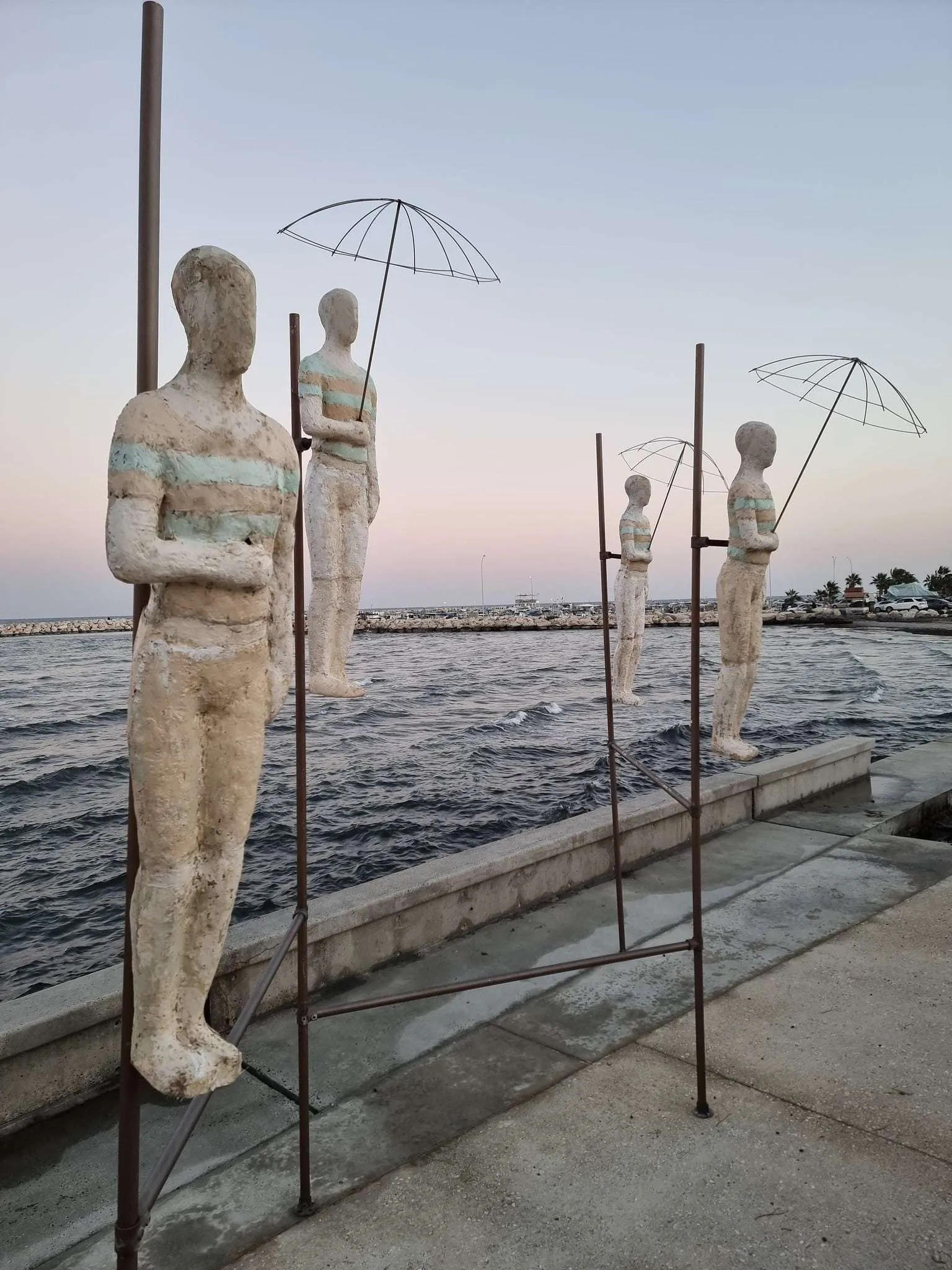 Seaside promenade in Larnaka, Cyprus