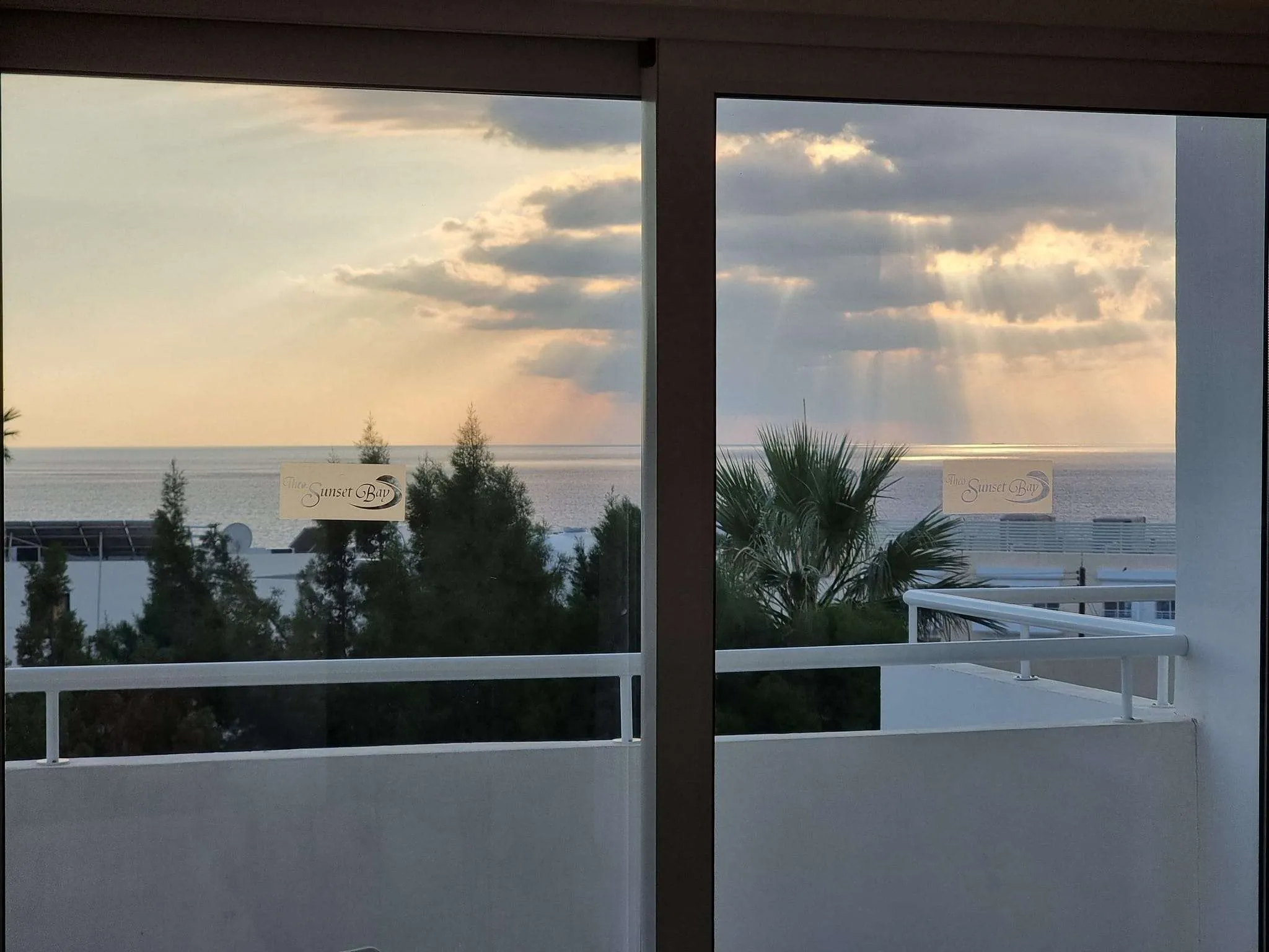 Sunset view from Theo Sunset Bay hotel, Cyprus