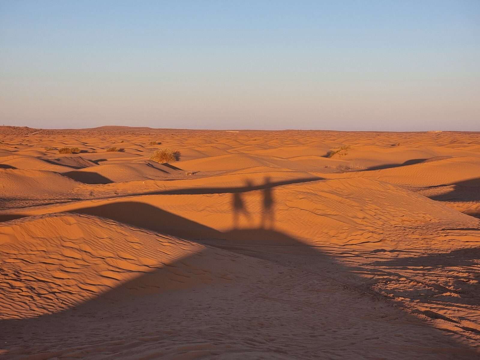 Tunisia - sunrise in Sahara desert