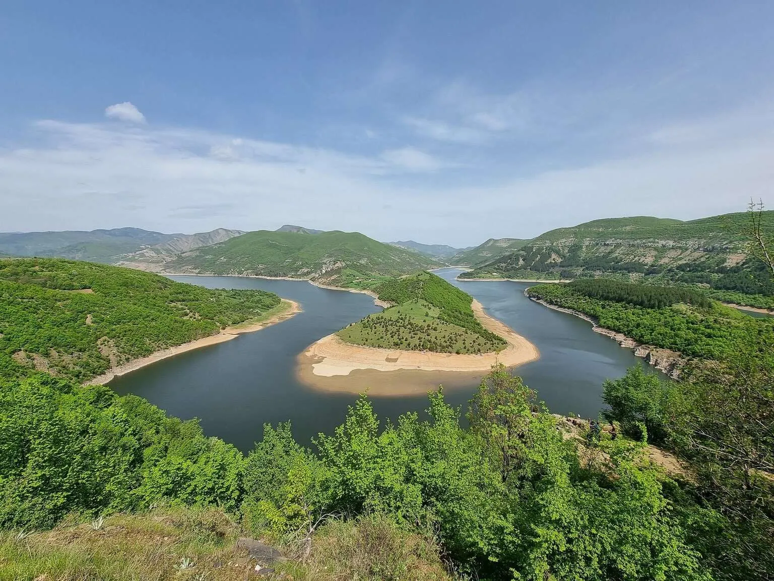 Arda river meander Star Chitak, Horseshoe bend, Bulgaria