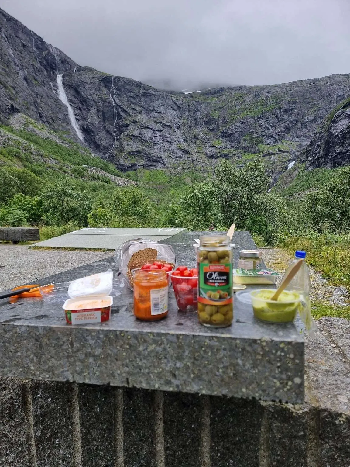 Picnic in Trollstigen, Norway