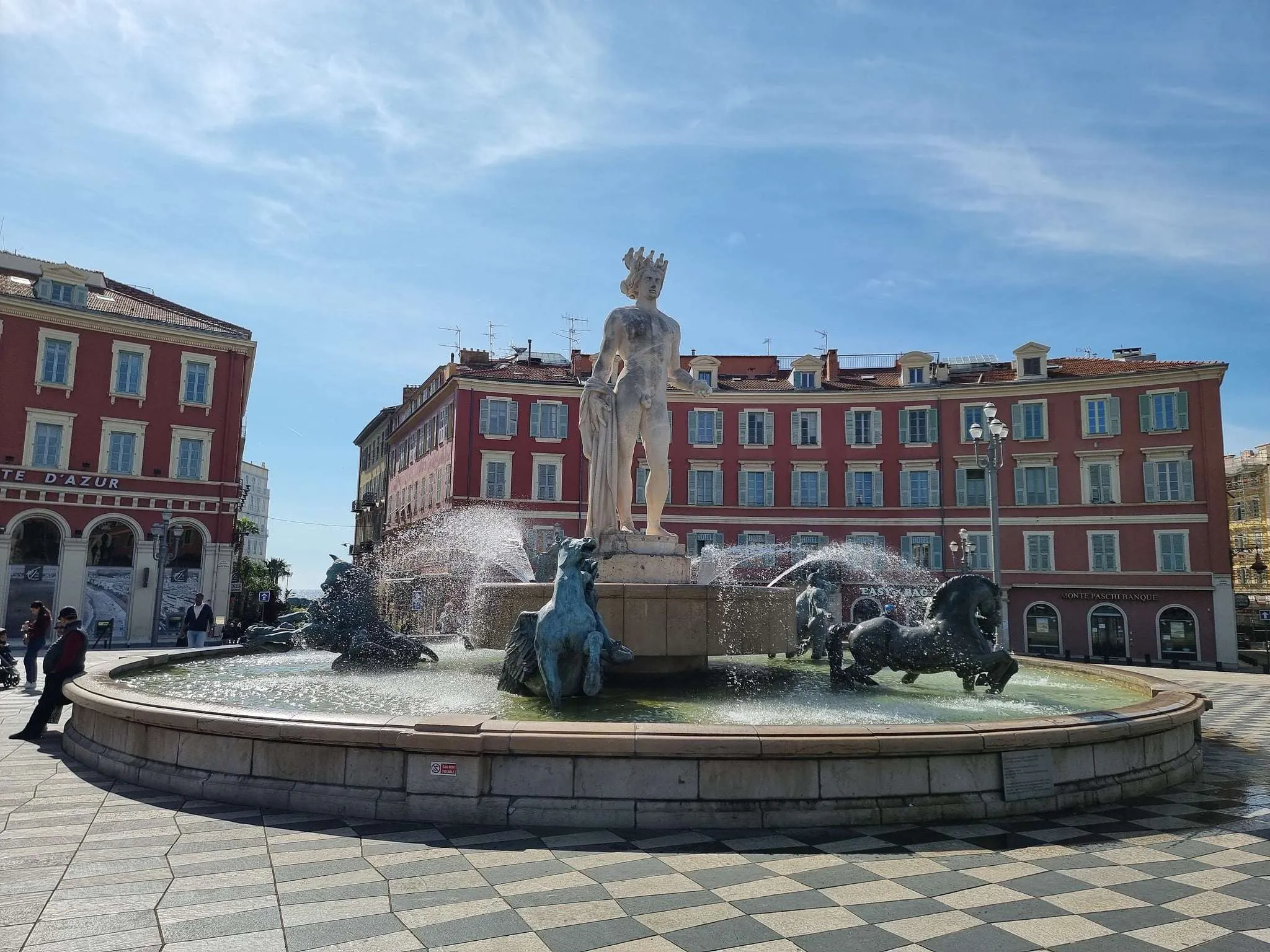 Fontaine du Soleil, Place Massena, Nice, France
