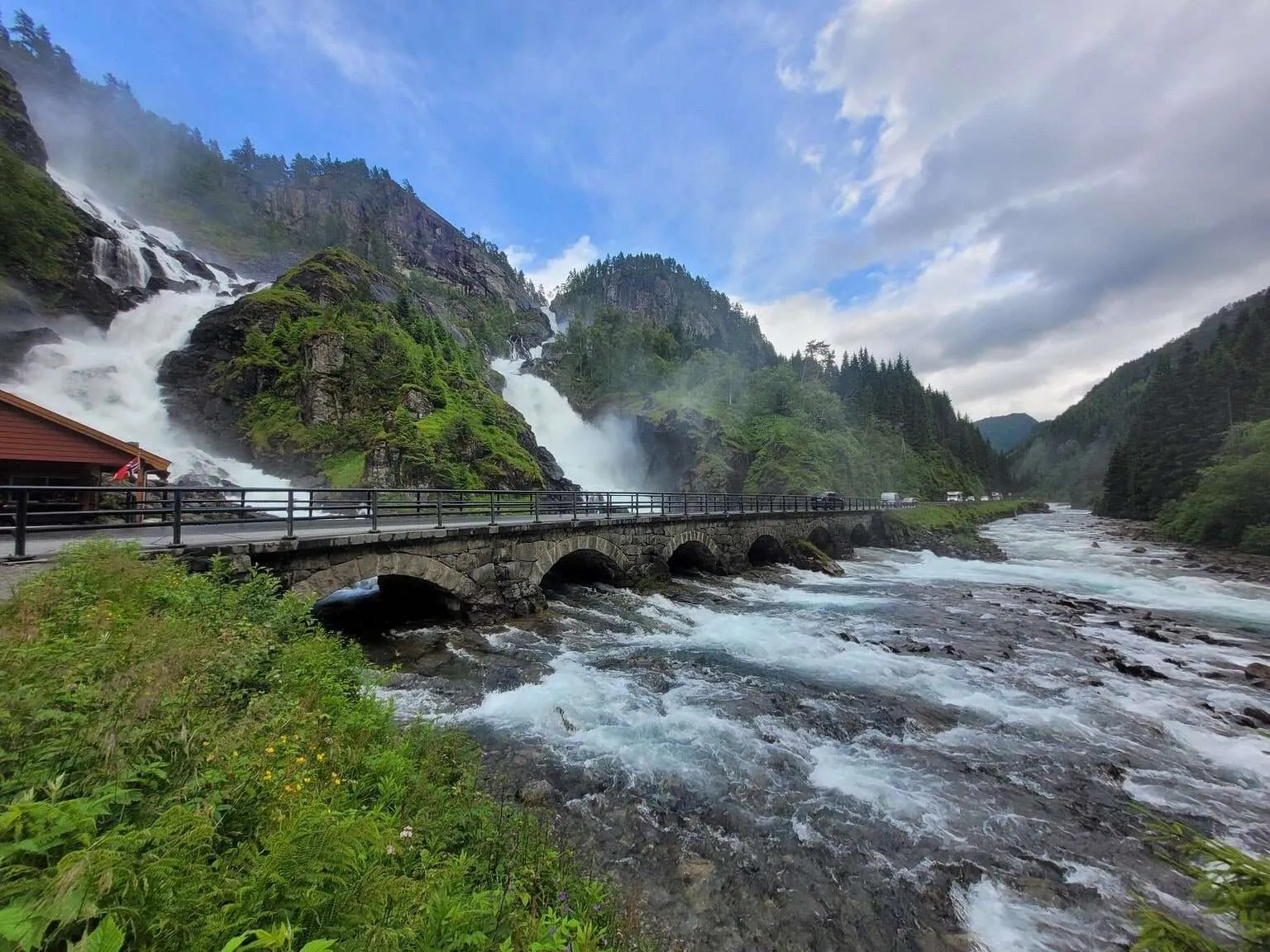 Latefossen Waterfall, Norway