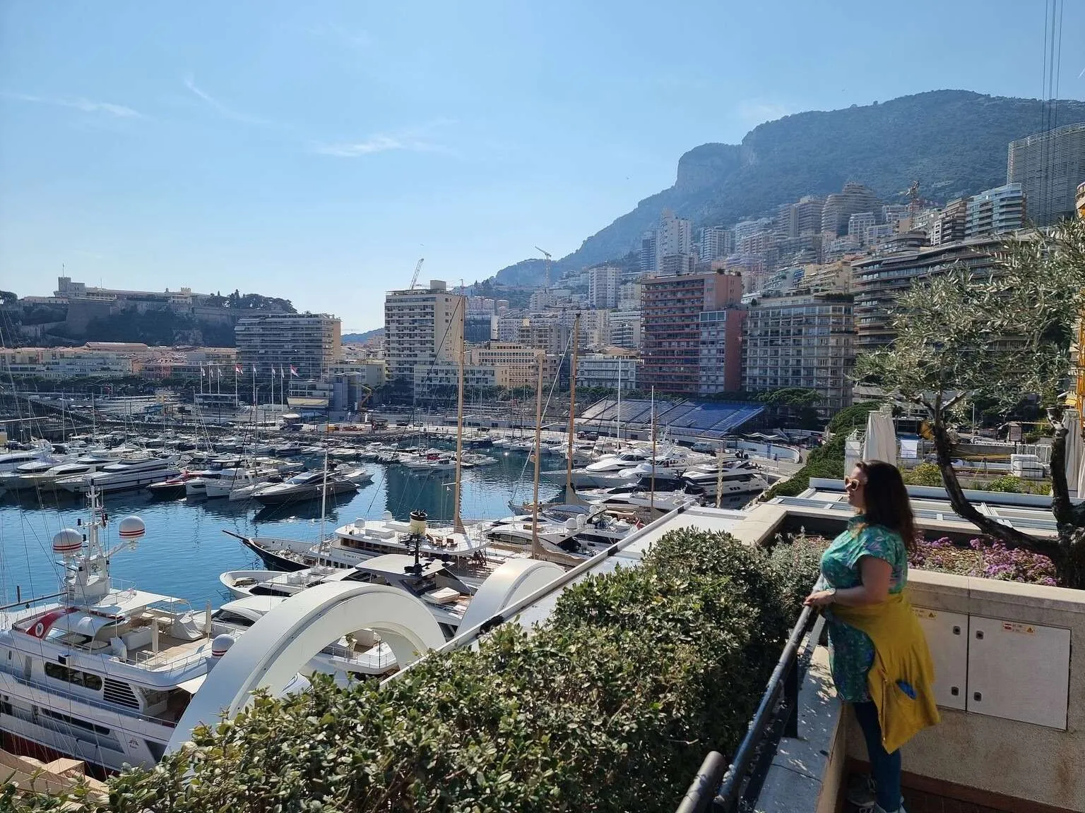View of Port Hercule from Tebe in Costume Sculpture, Monaco