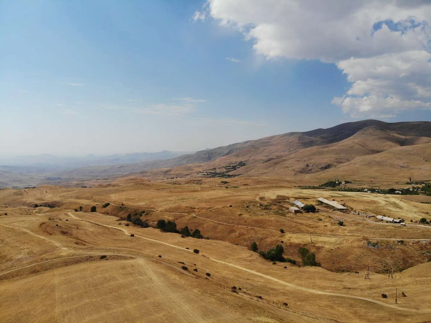 Armenia countryside drone shot