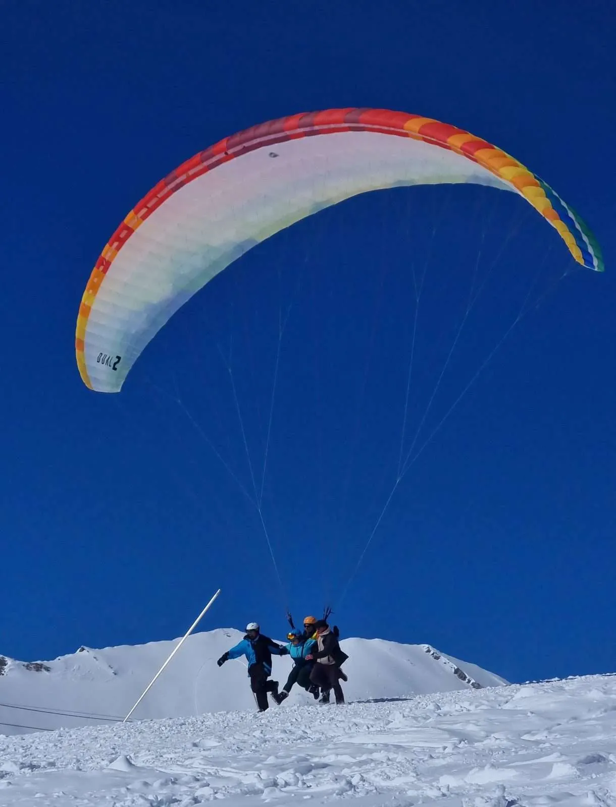 Georgia Gudauri Paragliding take off with Bistra