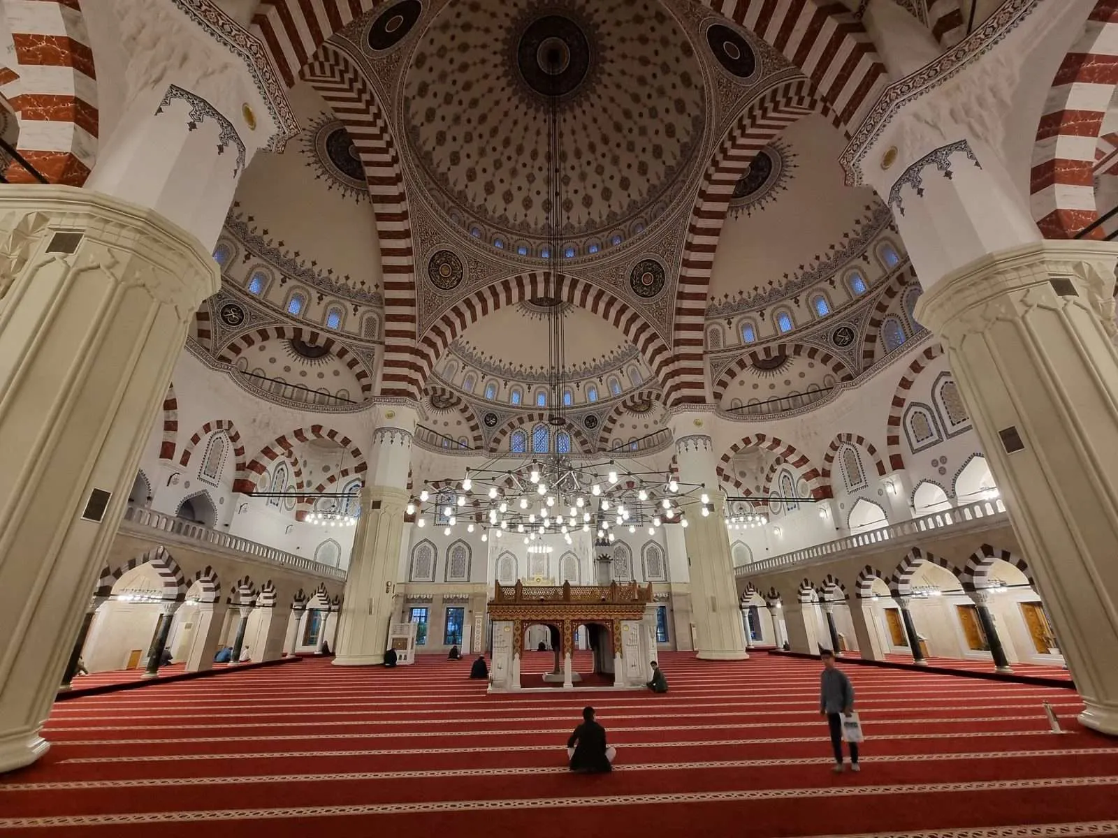 Turkmenistan - Day 2 - Ashgabat the Green Mosque from the inside