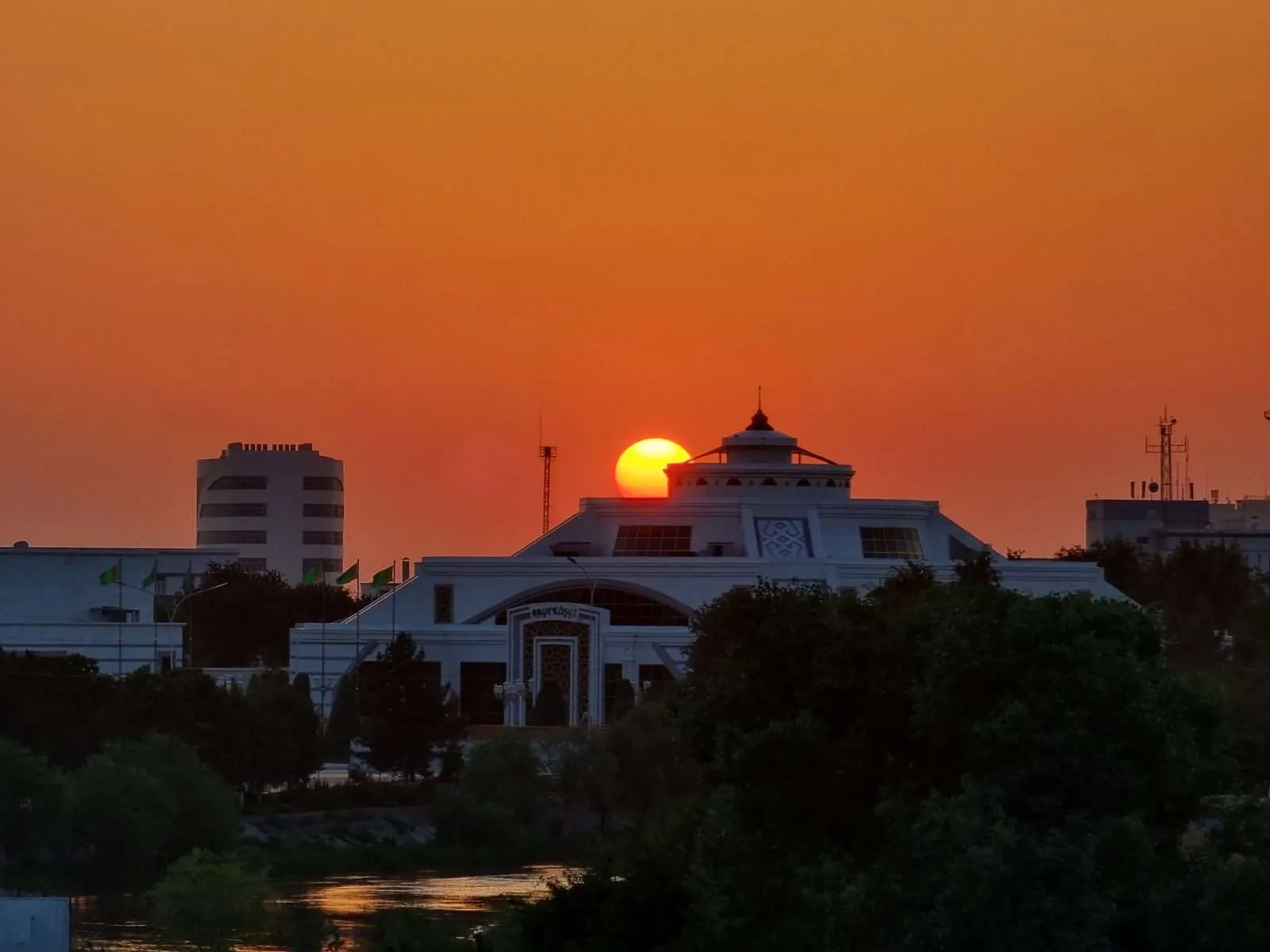 Turkmenistan - Day 3 - Mary Library sunset