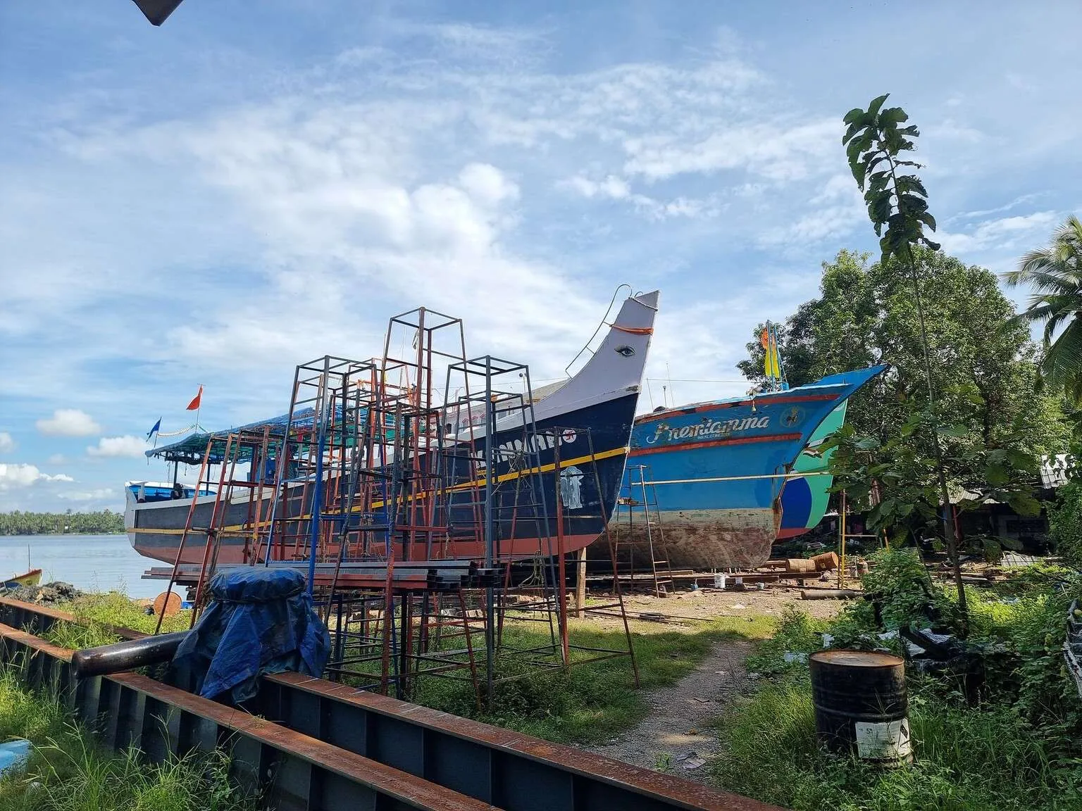 “Uru” ship building yard in Beypore, Calicut, Kerala, India