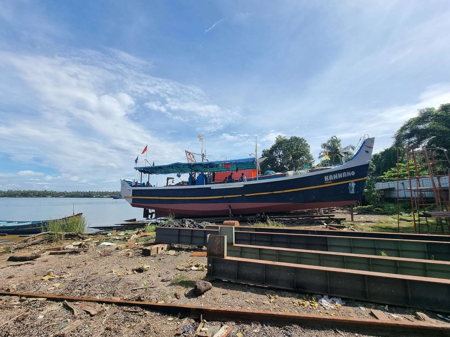 “Uru” ship building yard in Beypore, Calicut, Kerala, India
