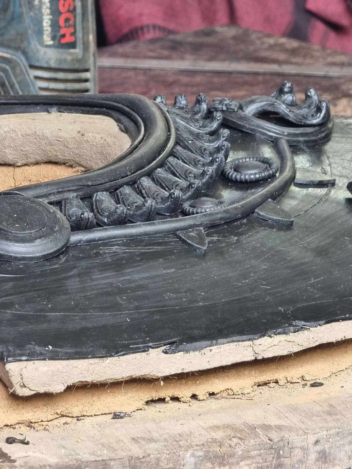 Handcrafting bronze in Kunhimangalam heritage village, Kannur, Kerala, India