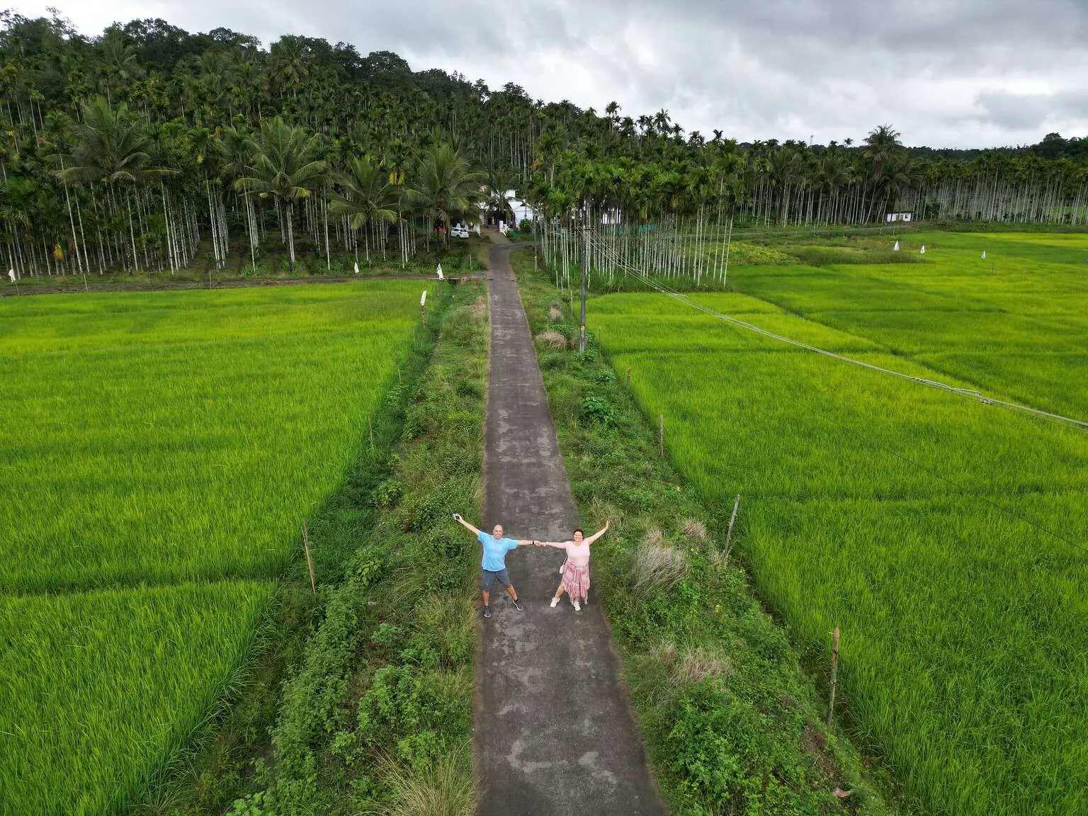 Drone view of Wayanad, Kerala, India
