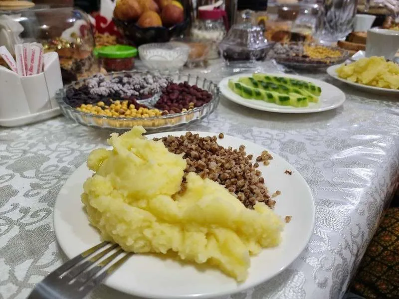 day 2 Pamir Highway the late dinner in Khorog