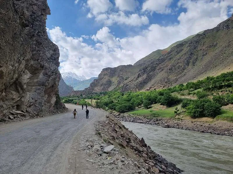 day 2 Pamir Highway the roadworks after Kala-i-Khum