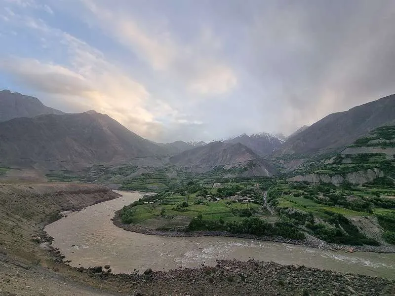 day 2 Pamir Highway the views of Afghanistan driving towards Khorog