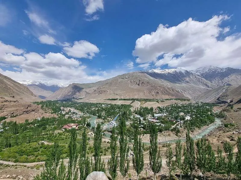 day 3 Pamir Highway Khorog Botanical Garden view