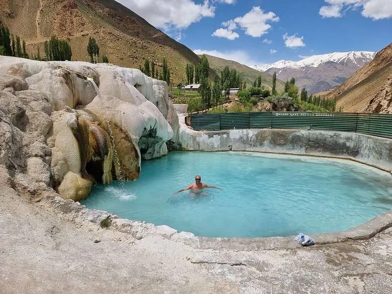 day 3 Pamir Highway the hot spring