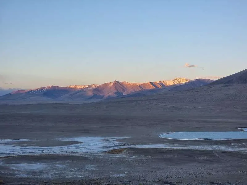day 4 Pamir Highway the sunset from Alichur at 3900 meters above sea level