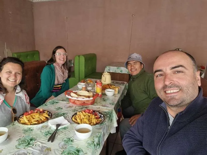 day 5 Pamir Highway Murgob lunch time