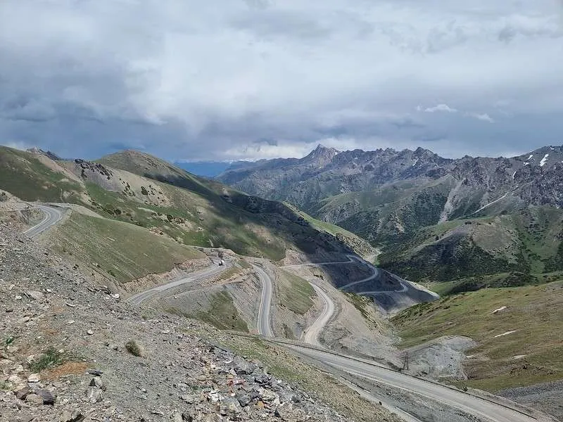 day 7 Pamir Highway Kyrgyzstan from Lake Tulpar-Kol to Osh