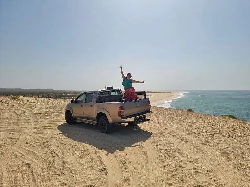 Cabo Verde Boa Vista Jeep Tour overlooking Praia de Santa Monica