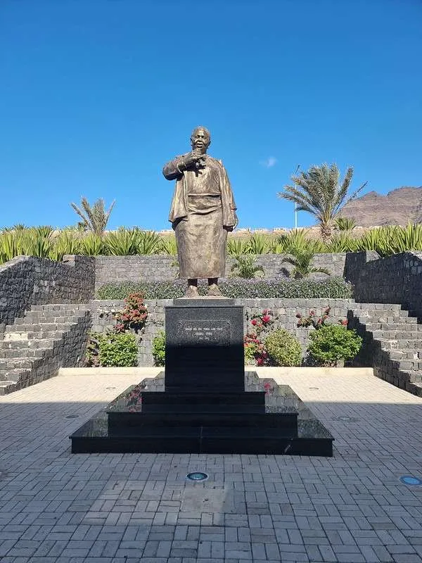 Cabo Verde Cesária Évora statue in Sao Vicente