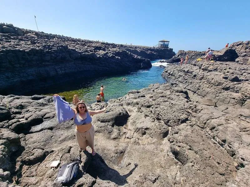 Cabo Verde Sal Day Tour Olho Azul natural pools and Bistra