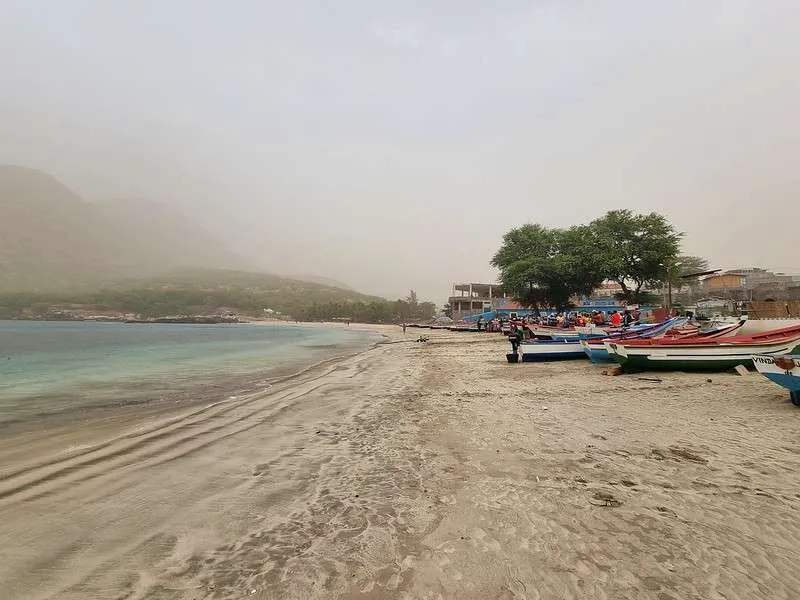 Cabo Verde Santiago Tarrafal beach fishing boats featured image