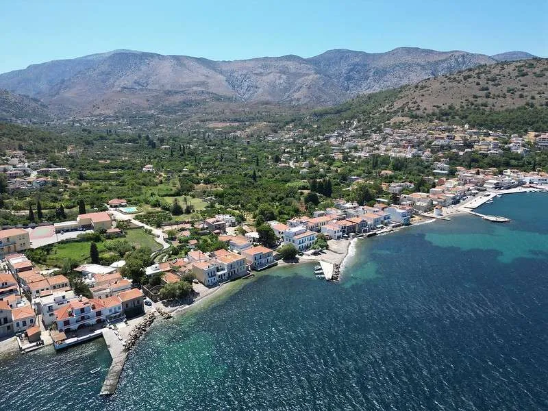 Chios Island Marmara with trees