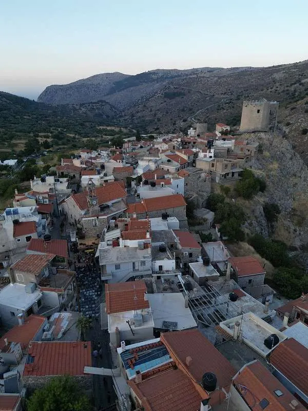 Chios Island Pitios village Mountain festival