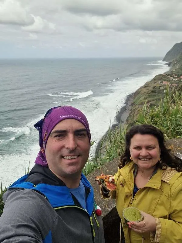 Madeira Miradouro de Arco de São Jorge. Picnic spore with a great view