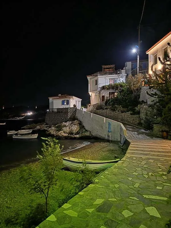 Samos Island Day 1 Kokari night view of the harbour