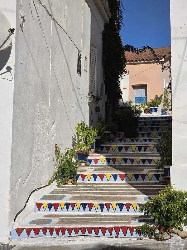Samos Island Day 3 Karlovasi colorful stairways
