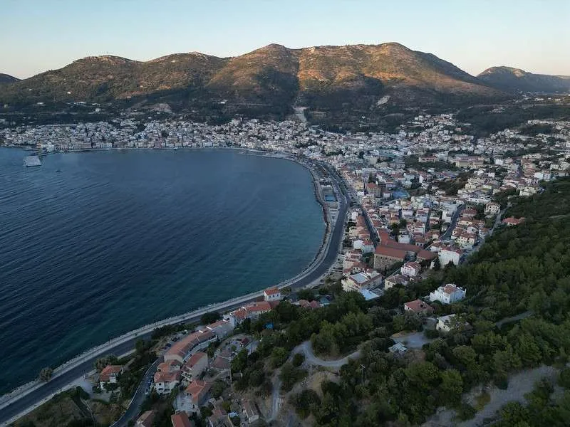 Samos Island Day 5 Vathy from above